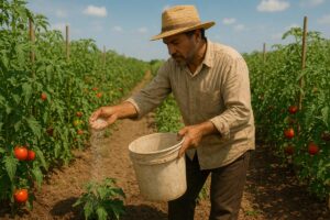 tamatar ki fasal men khad urvarak