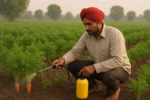 Gajar ki fasal men kharpatwar niyantran