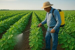 Soybean ki fasal men kitnask spre